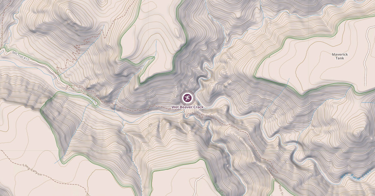 Map preview of Wet Beaver Crack