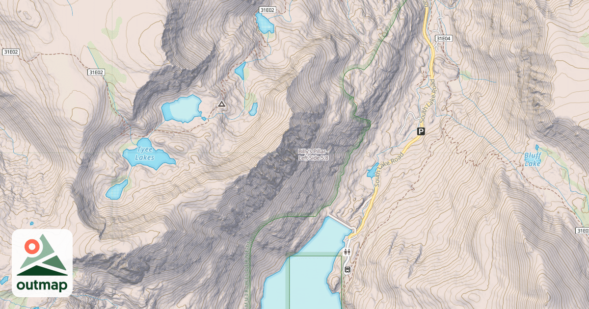 Map of Billy's Pillar - Left Side