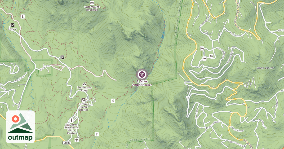 Map of 3. Dines Amphitheater