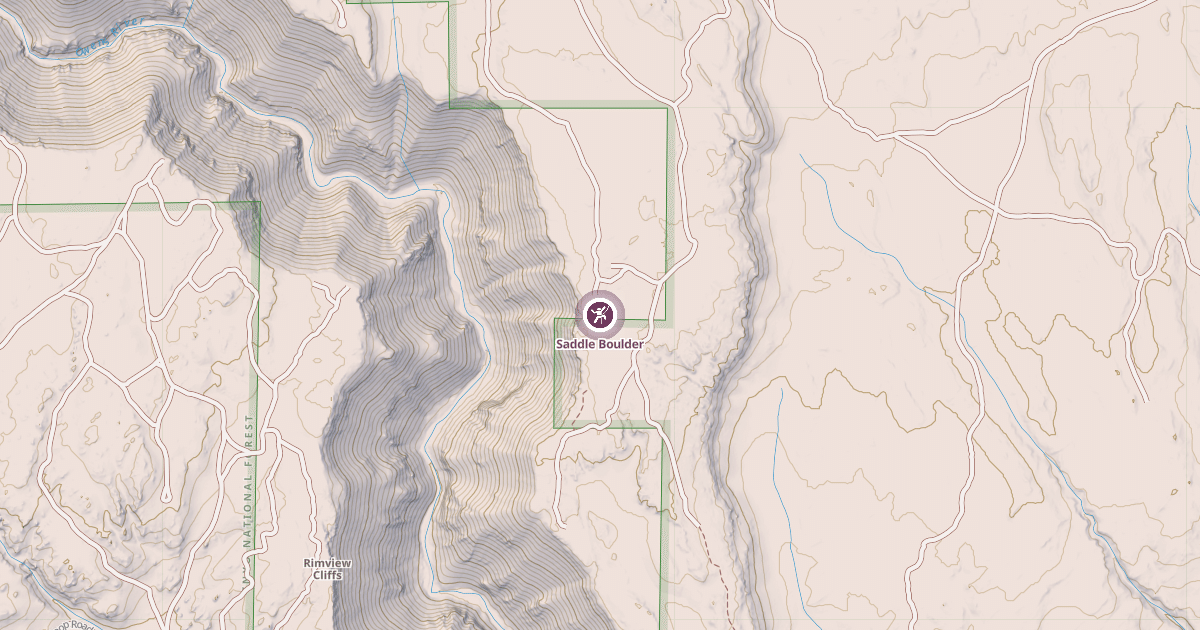 Map preview of Saddle Boulder