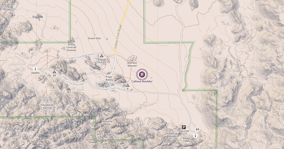 Map preview of Callous Boulder