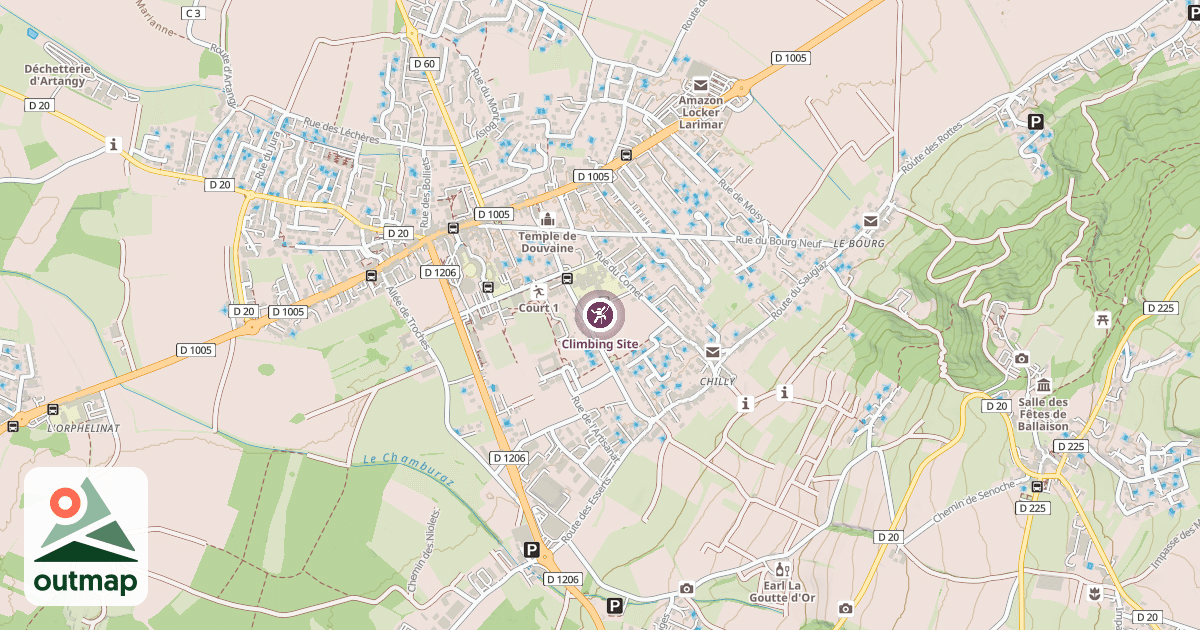 Map of Climbing Site