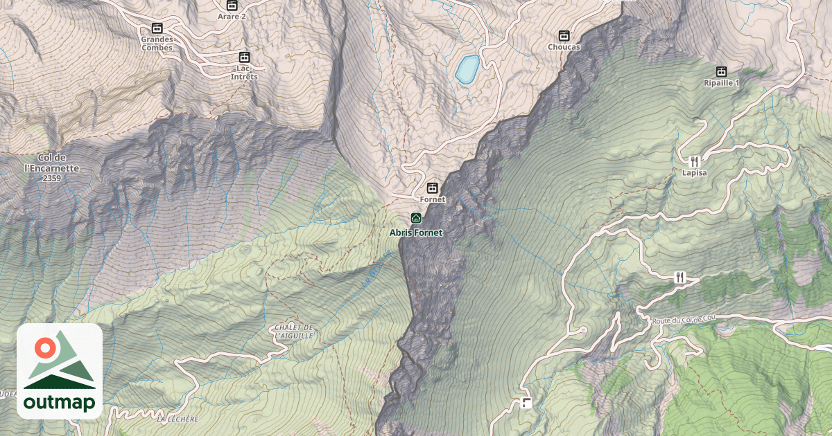 Map of Abris Fornet