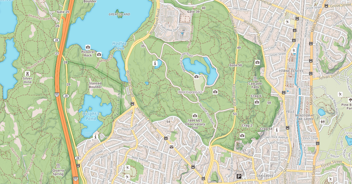 Map preview of West Express