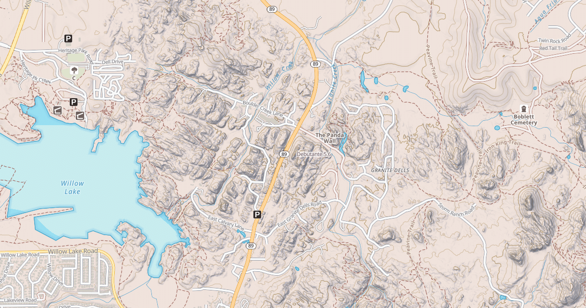 Map preview of Debutante