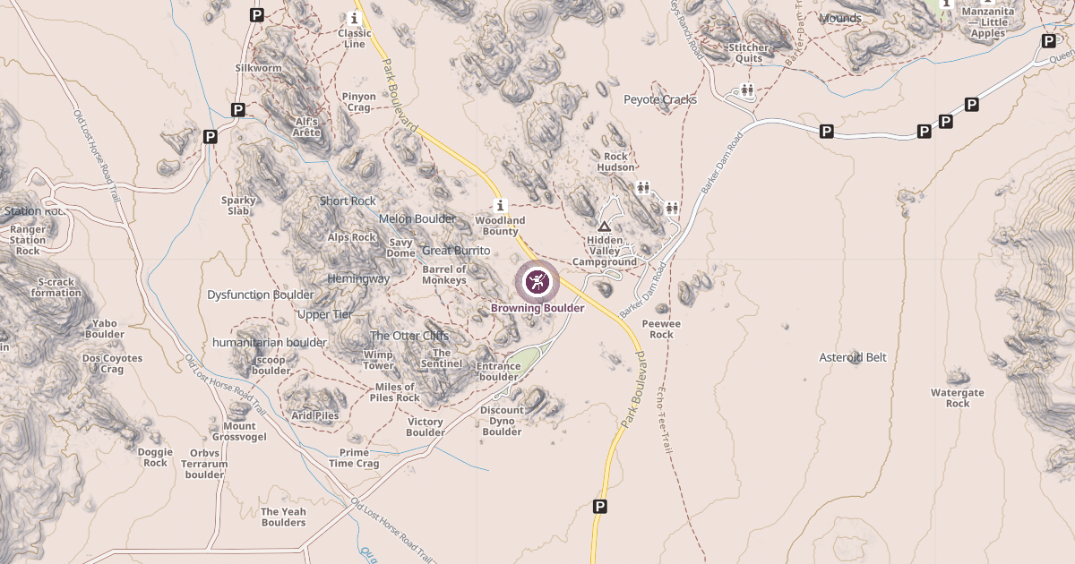 Map preview of Browning Boulder