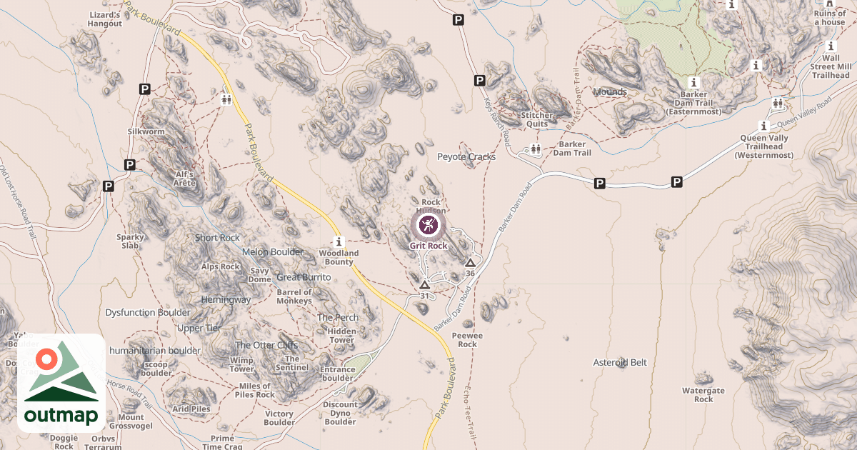 Map of Grit Rock