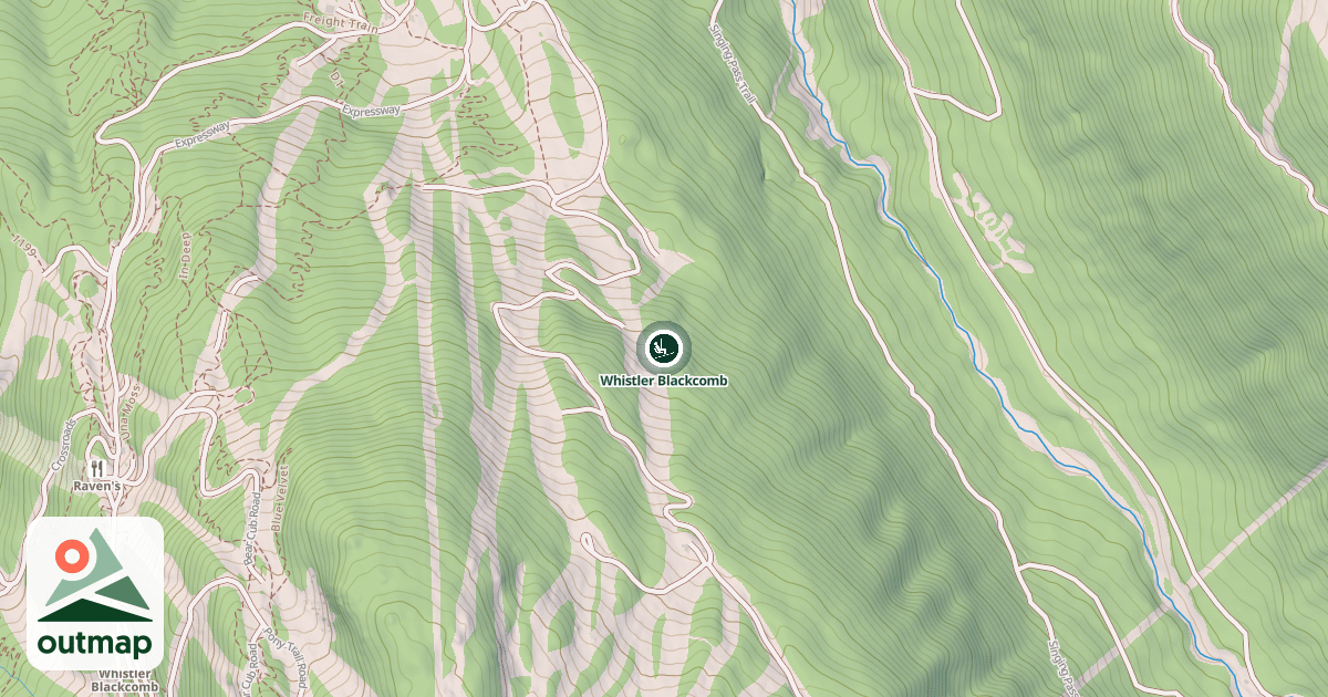 Map of Whistler Blackcomb