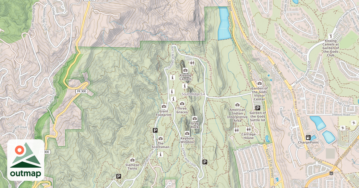 Map of South Ridge