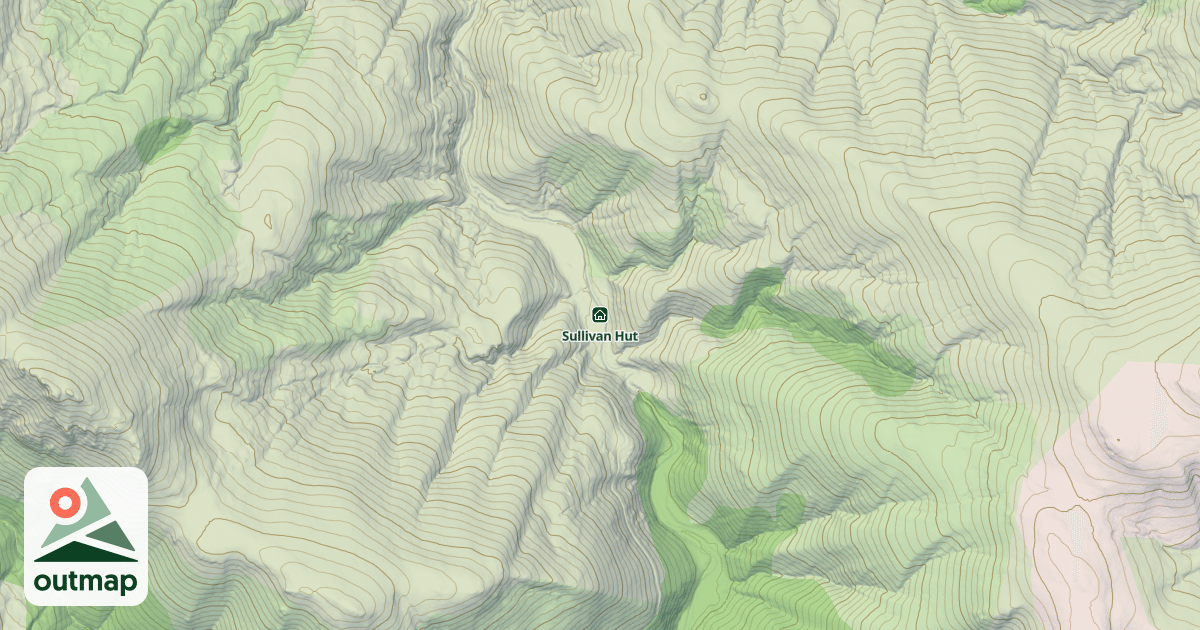 Map of Sullivan Hut