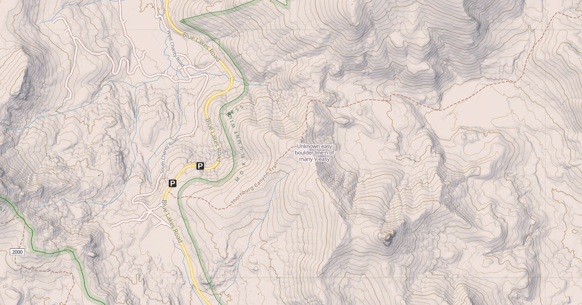 Map preview of Unknown easy boulder line n of many