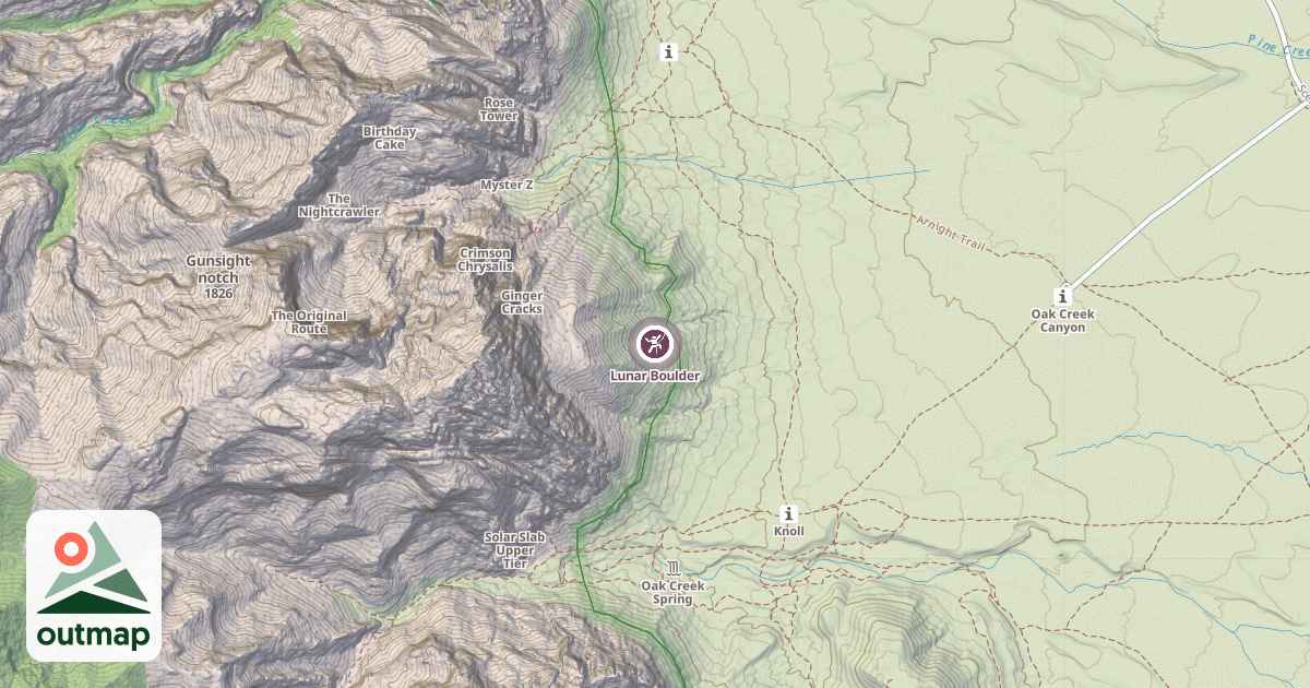 Map of Lunar Boulder