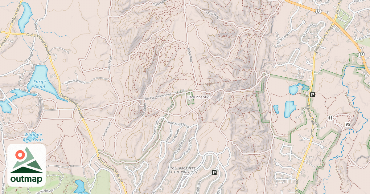 Map of Pitch Pine