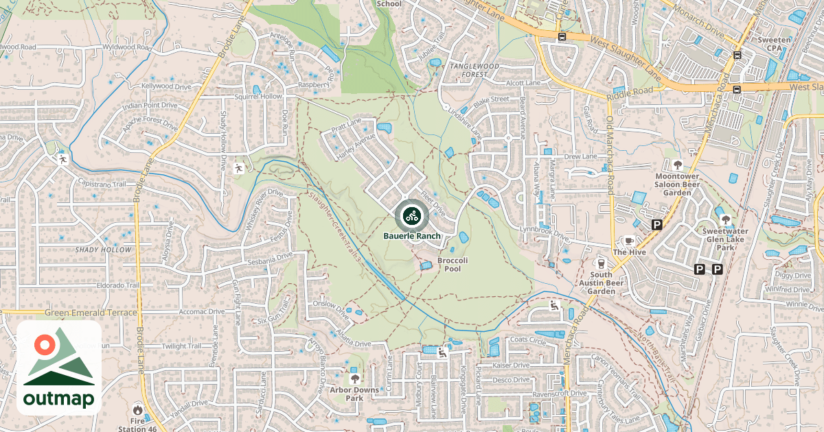 Map of Bauerle Ranch