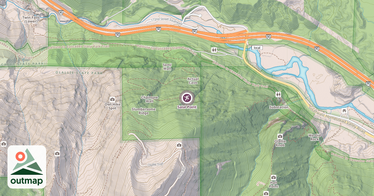 Map of Salal Point