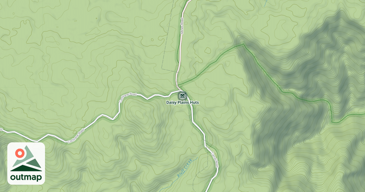 Map of Daisy Plains Huts