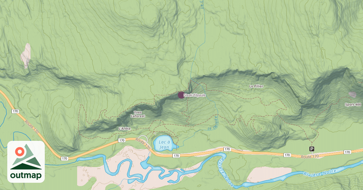 Map of Steak d’épaule