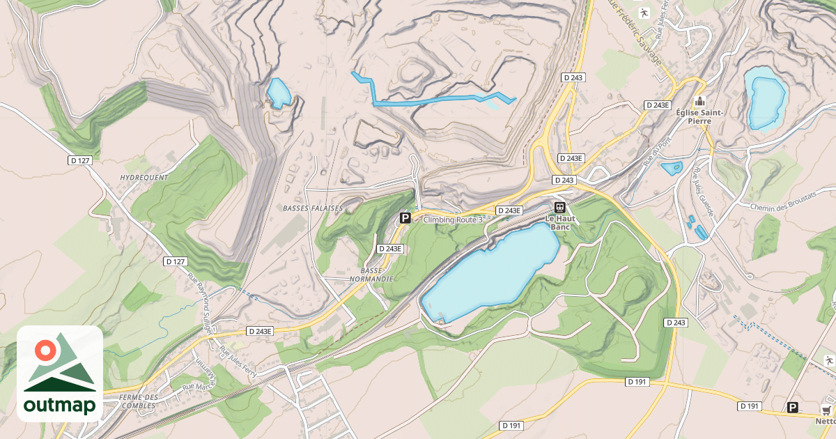 Map of Climbing Route