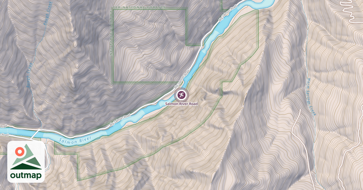 Map of Salmon River Road
