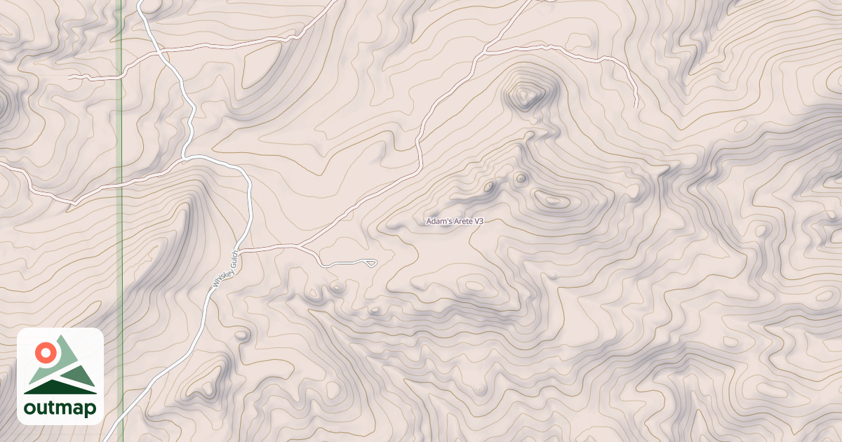 Map of Adam's Arete
