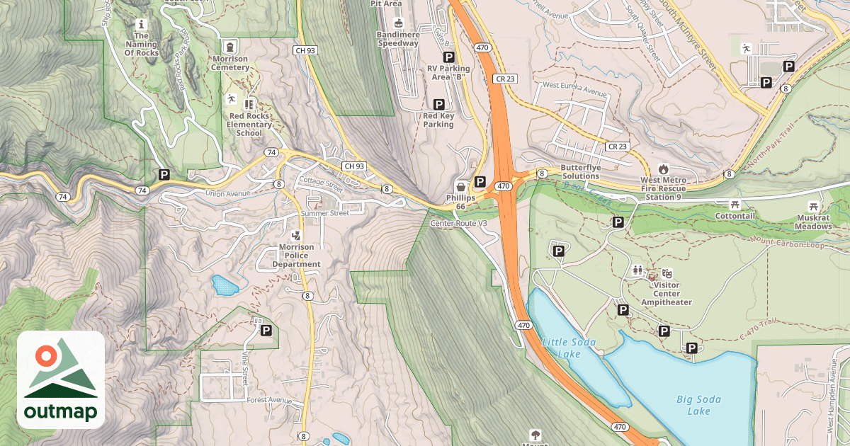 Map of Center Route