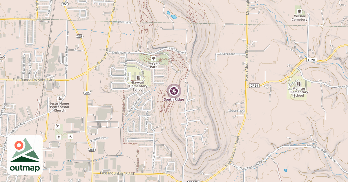 Map of South Ridge