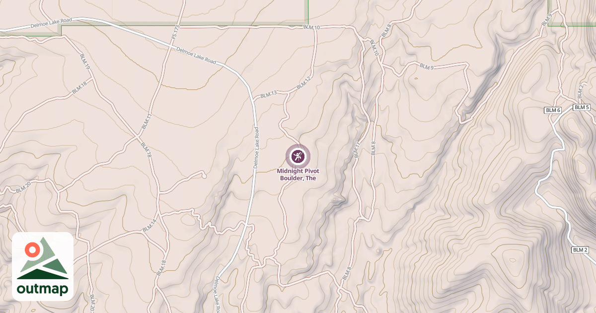 Map of Midnight Pivot Boulder, The