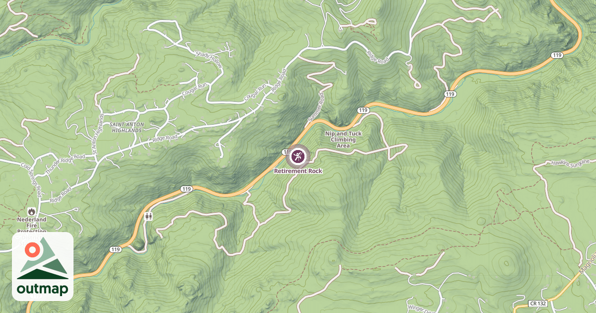 Map of Retirement Rock