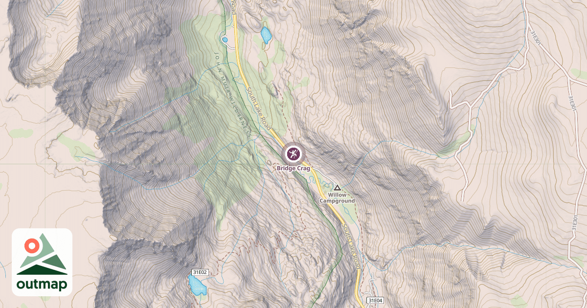 Map of Bridge Crag