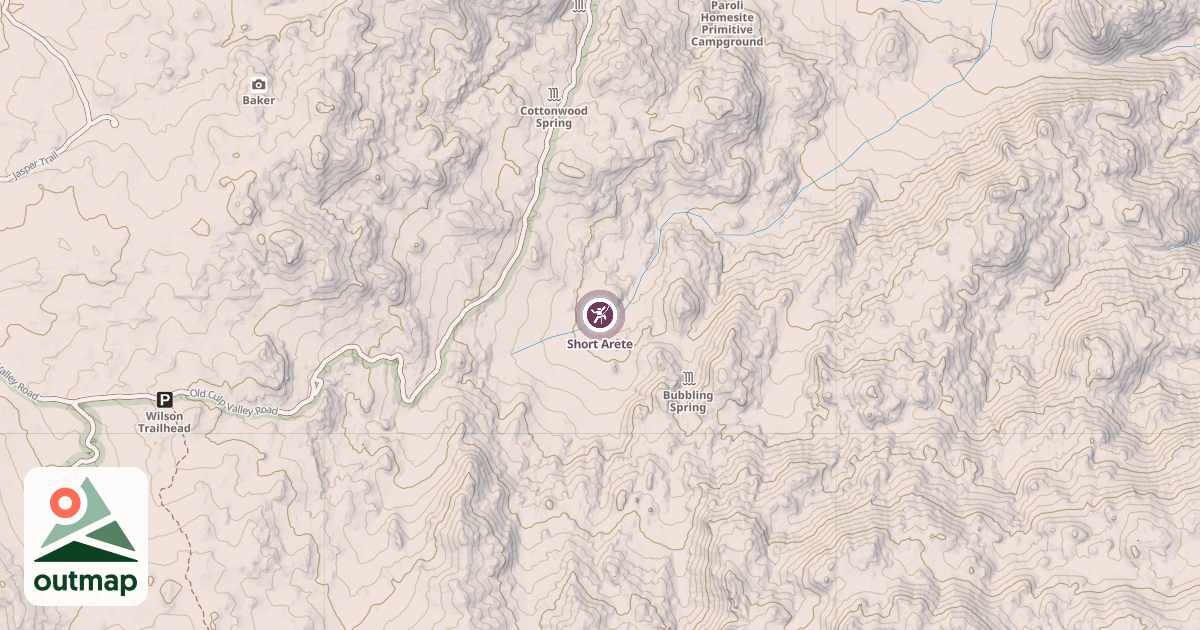 Map of Short Arete