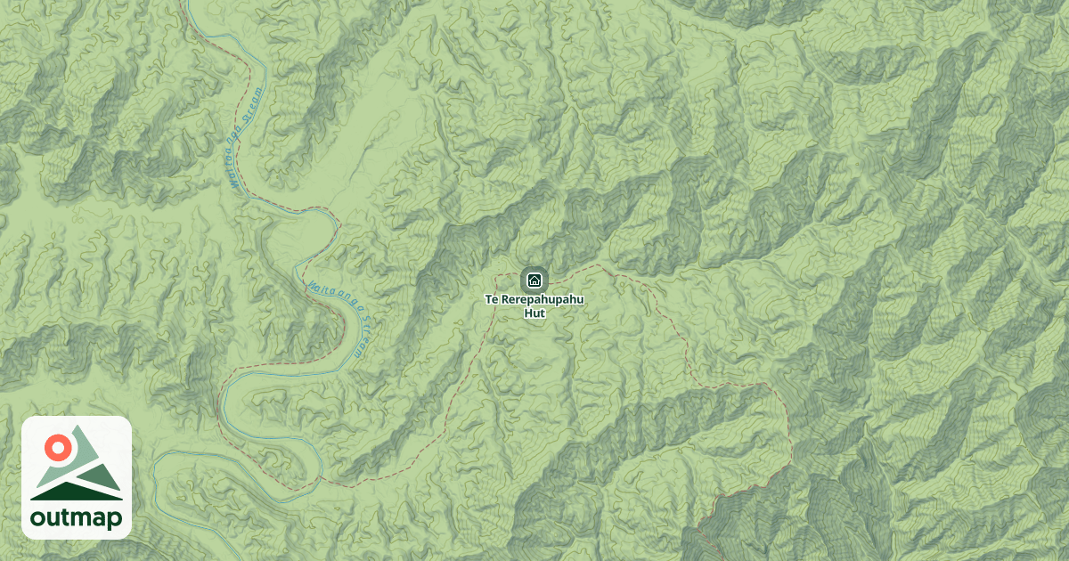Map of Te Rerepahupahu Hut