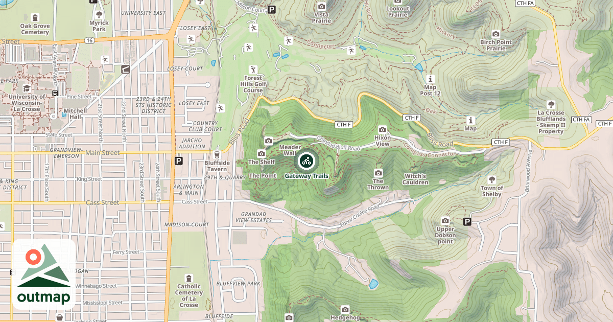 Map of Gateway Trails