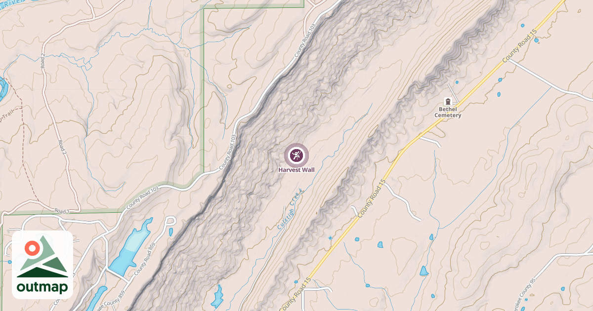 Map of Harvest Wall