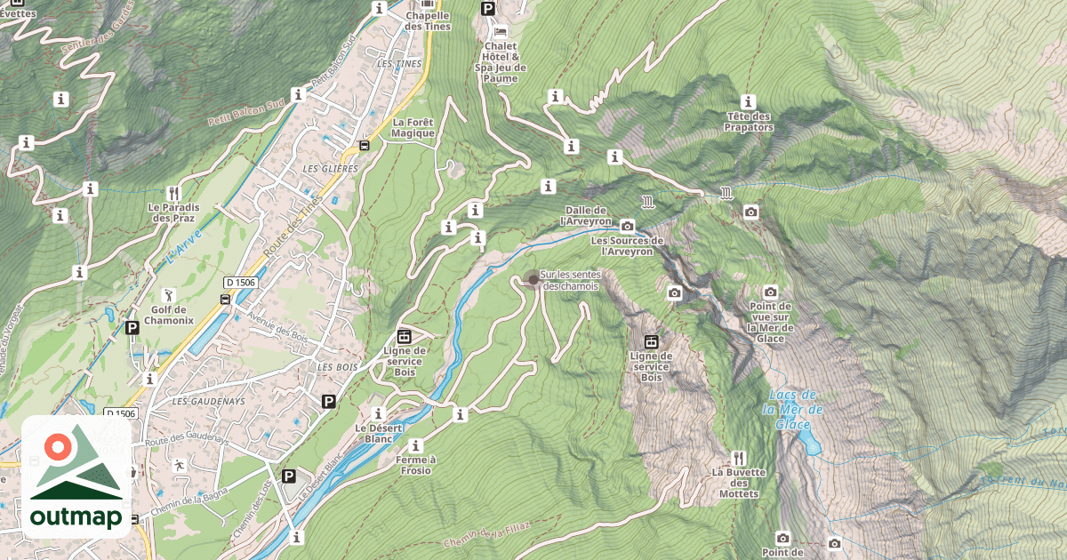 Map of Sur les sentes des chamois