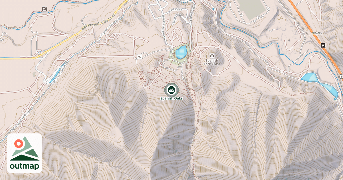Map of Spanish Oaks