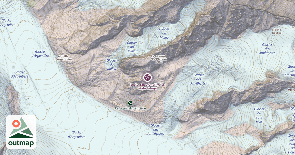 Map of Secteur des Amethystes et du Refuge