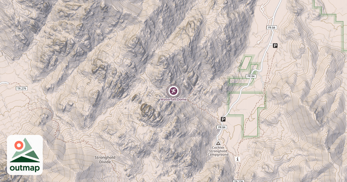 Map of Waterfall Dome