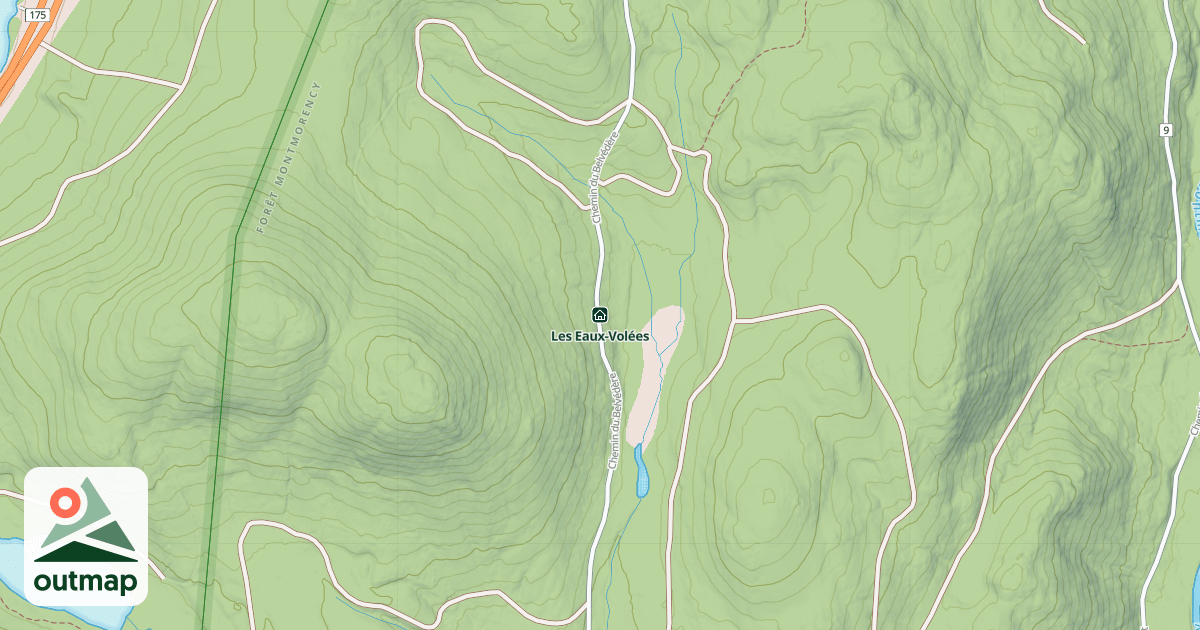 Map of Les Eaux-Volées