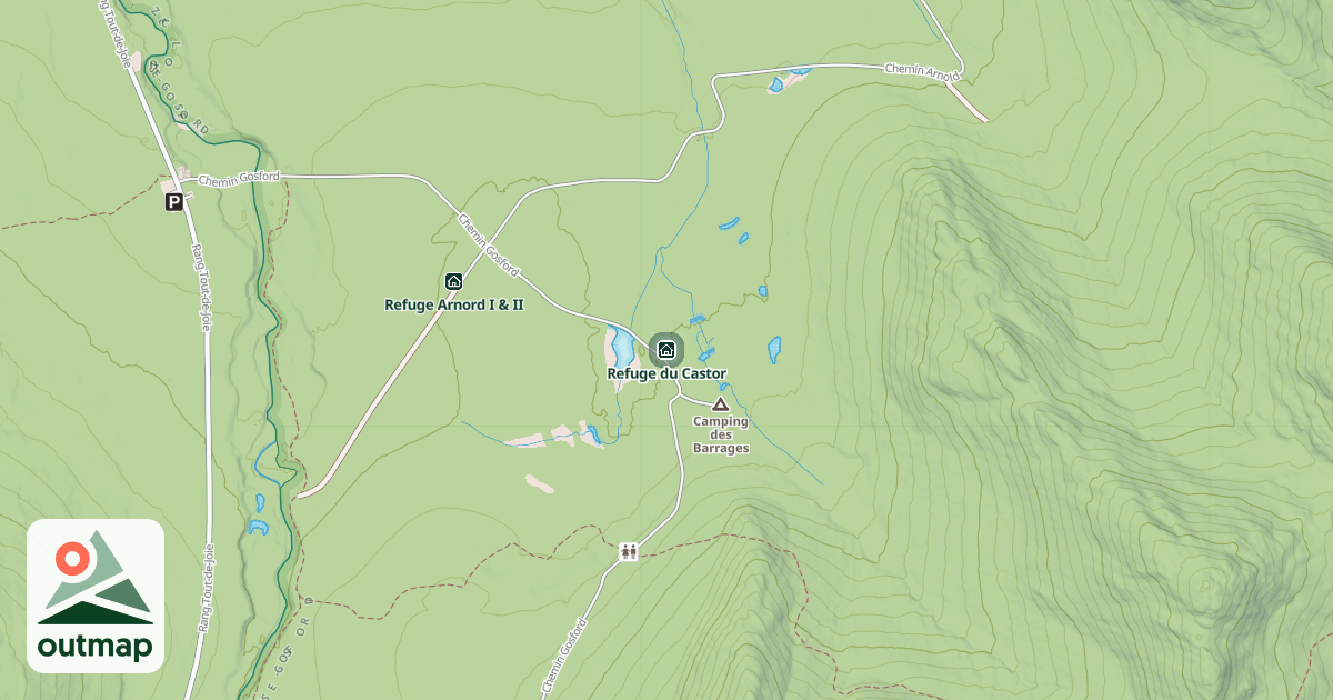 Map of Refuge du Castor