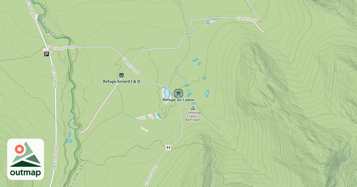 Map of Refuge du Castor