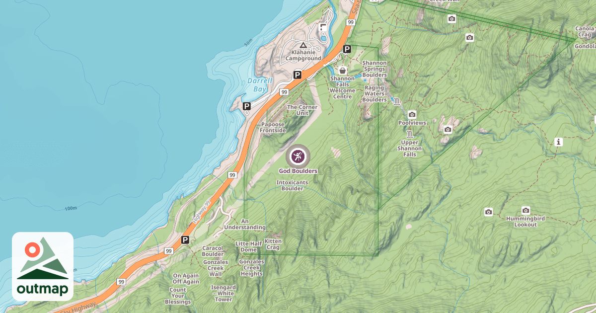 Map of God Boulders