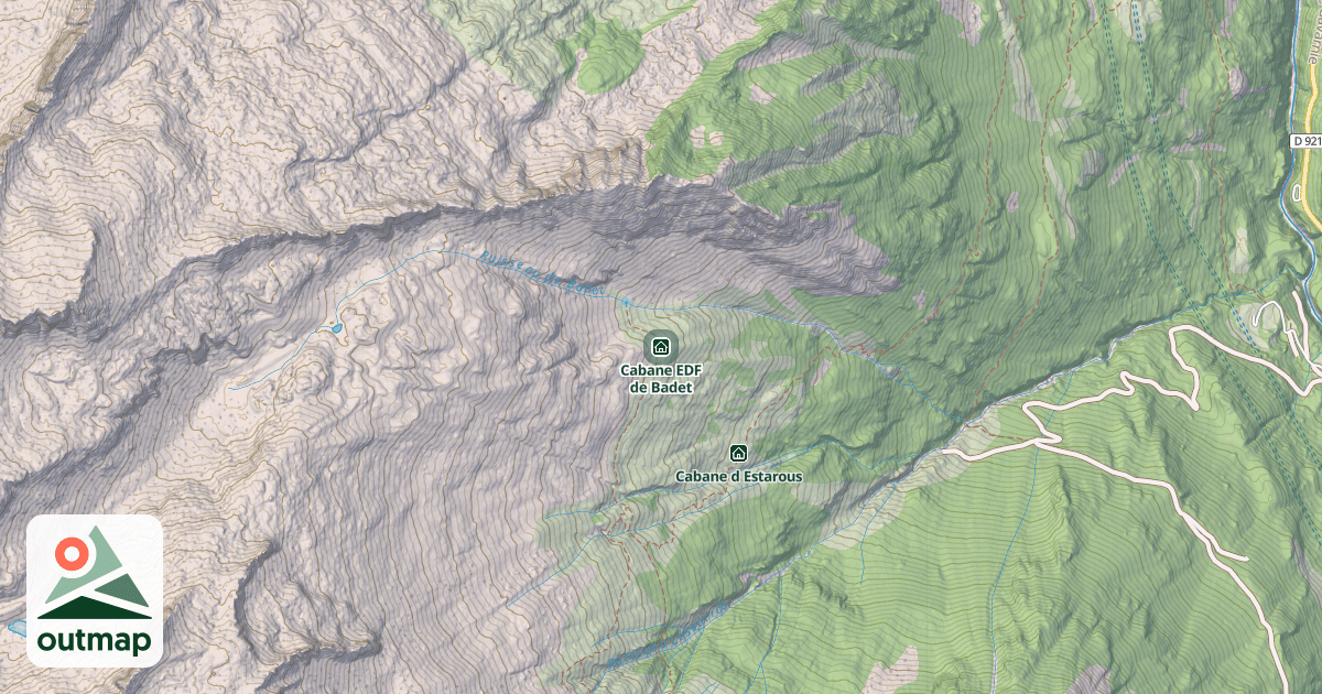 Map of Cabane EDF de Badet