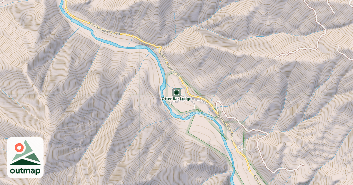 Map of Otter Bar Lodge