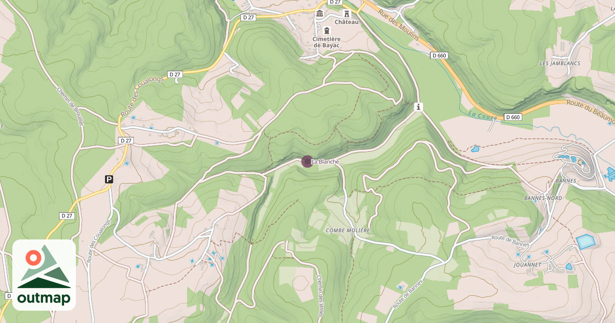 Map of La Blanche