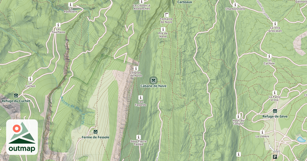 Map of Cabane de Nave