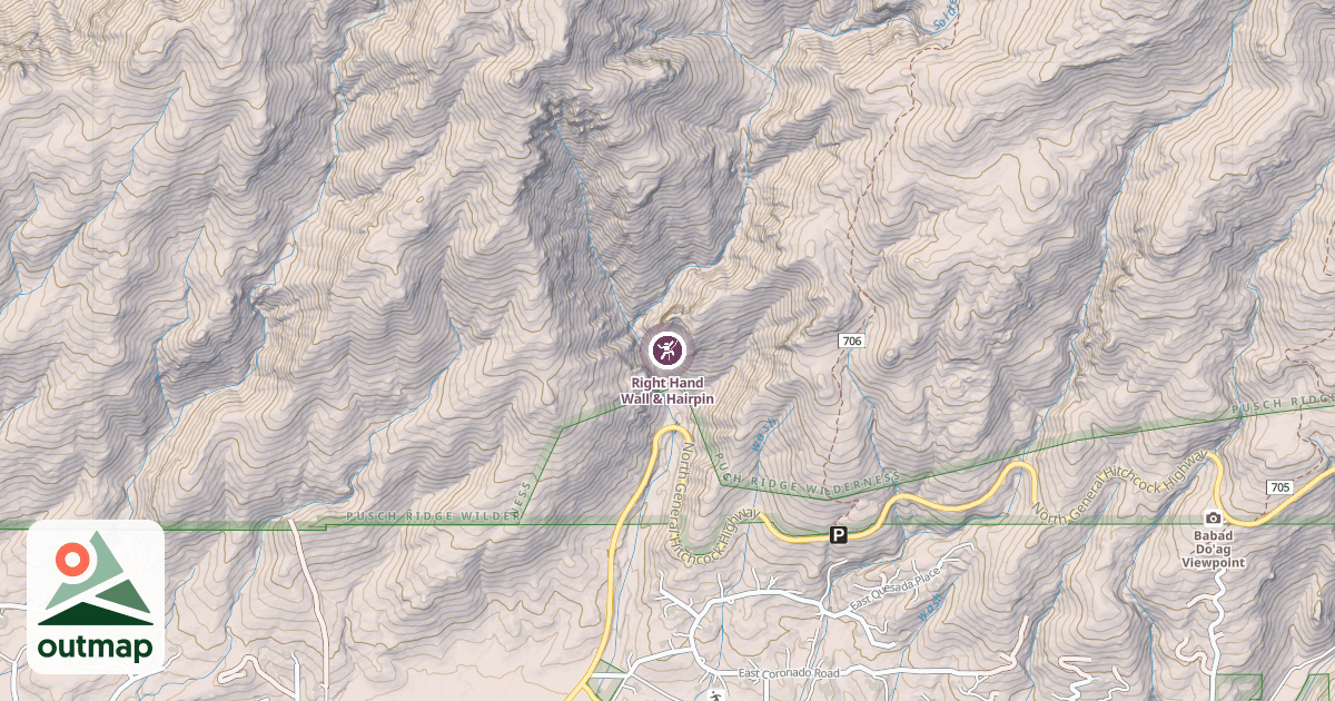 Map of Right Hand Wall & Hairpin