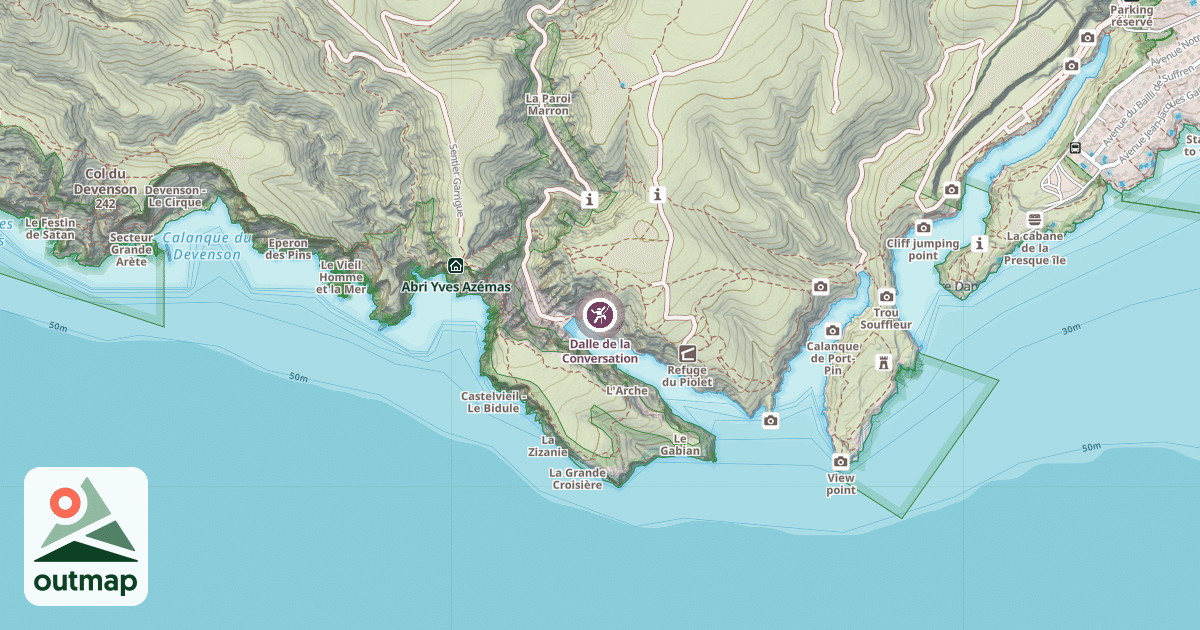 Map of Dalle de la Conversation