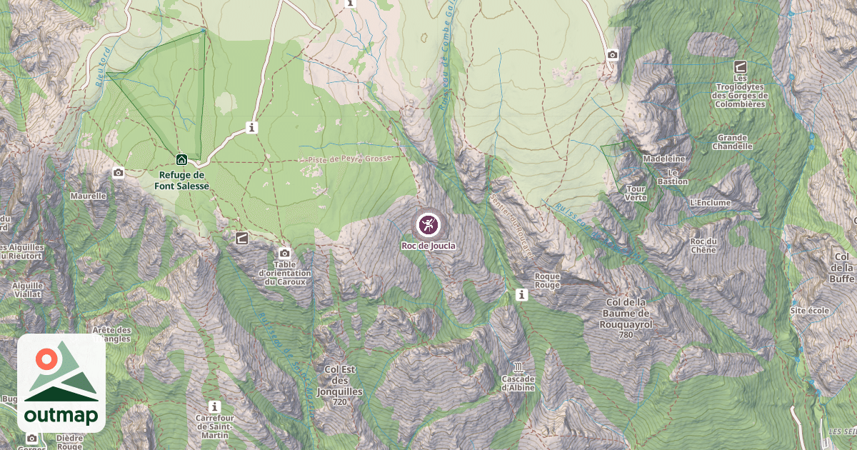 Map of Roc de Joucla