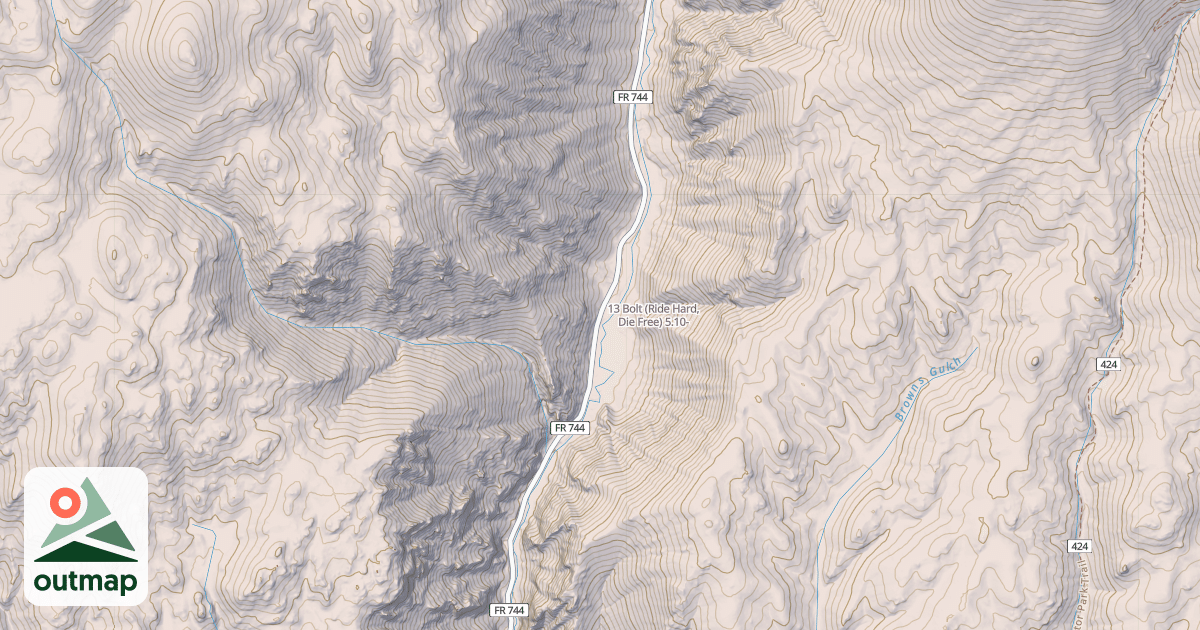 Map of 13 Bolt (Ride Hard, Die Free)