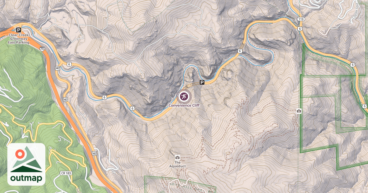 Map of Convenience Cliff